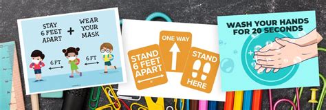 Free Covid-19 Signage for Schools | Bostitch Office