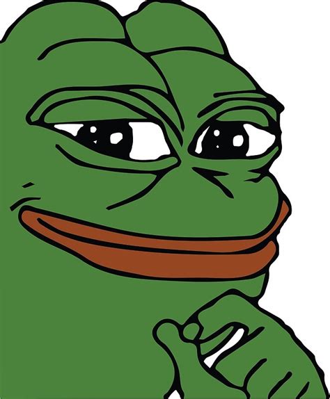 "Smug Pepe (Highest Resolution)" by rightwave | Redbubble