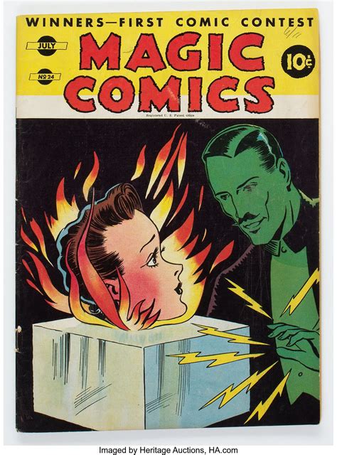 Mandrake the Magician's Mystic Arts in Magic Comics, Up for Auction