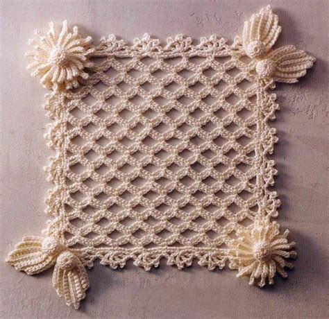 Lace Square with Embellishments ⋆ Crochet Kingdom