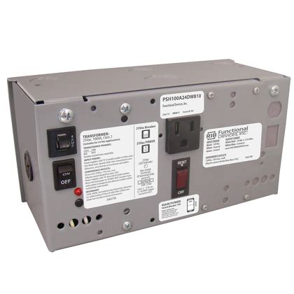 Functional Devices PSH100A24DWB10 :: DC Power Supply, 100 VA, 120 to 24 Vac and Switching 120 to ...