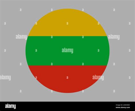 National flag of Republic of Lithuania. original colors and proportion ...