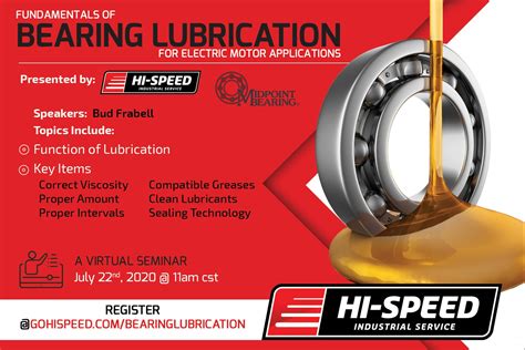 Fundamentals of Bearing Lubrication for Electric Motor Applications - Hi-Speed Industrial Service