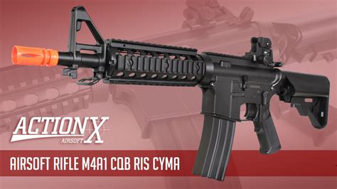 Review - Rifle de Airsoft M4A1 CQB CYMA - YouTube