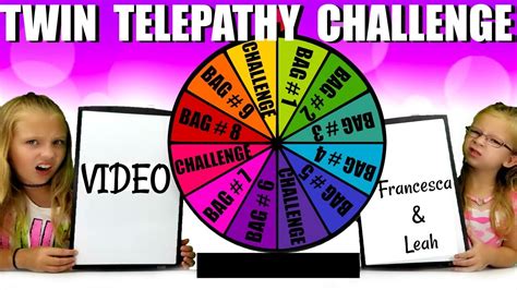 TWIN TELEPATHY CHALLENGE!!! - YouTube