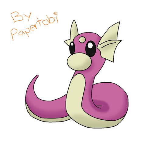 Shiny Dratini by Papertobi on DeviantArt