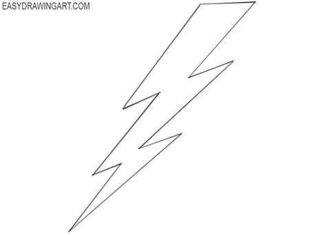 How to Draw a Lightning Bolt - Easy Drawing Art