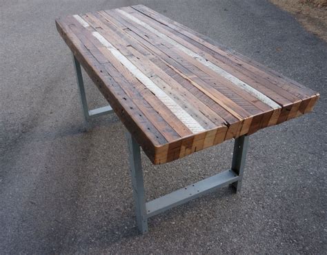 Handmade Custom Outdoor/ Indoor Rustic Industrial Reclaimed Wood Dining ...