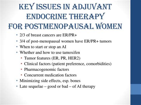 EXTENDED ENDOCRINE TREATMENT IN BREAST CANCER - ppt download