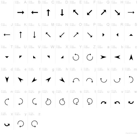 Arrows font | Fonts2u.com