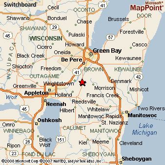 Where is Greenleaf, Wisconsin? see area map & more