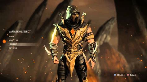 Mortal Kombat X Injustice Scorpion skin - YouTube