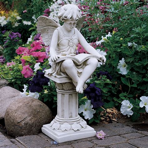 The British Reading Fairy Garden Statue | Wayfair