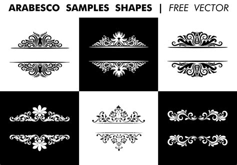 Arabesco Sample Shapes Vector 103001 Vector Art at Vecteezy