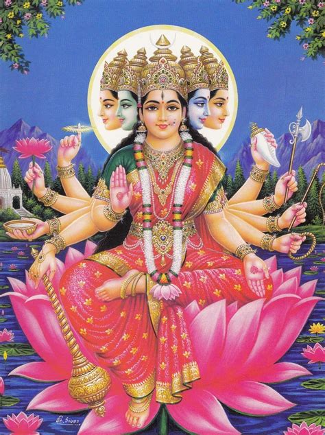 Maa Gayatri Maa | wallpaper of god