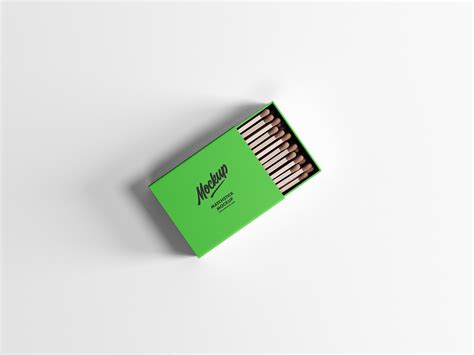 Premium Matchstick Box Mockup - Mockup Hunts