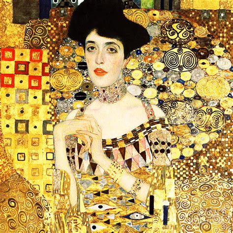 Remastered Art Adele Bloch Bauer I by Gustav Klimt 20190214 sq2a Photograph by Wingsdomain Art ...