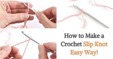 How to Make a Crochet Slip Knot Easy Way!