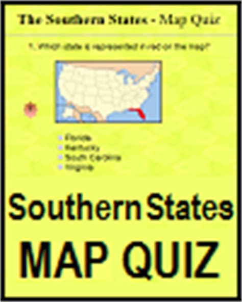 Southern States Online Map Quiz