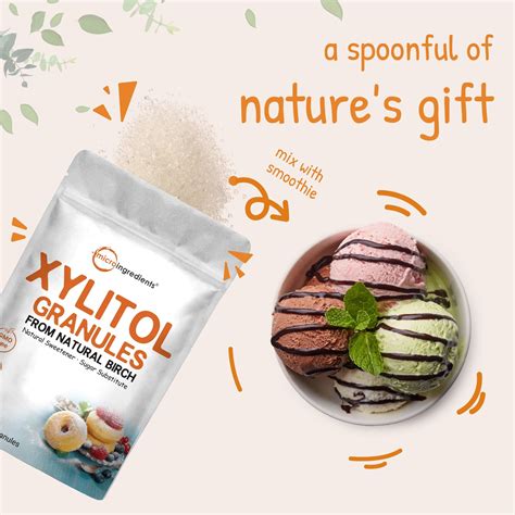 Xylitol Sweetener Granules - The Natural & Healthy Sugar Substitute ...