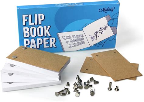 Blank Flip Book Paper with Holes - 240 Sheets (480 Pages) Flipbook ...