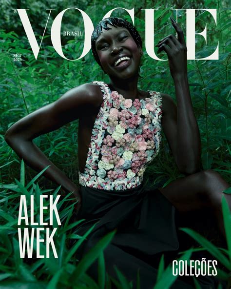 Alek Wek Shines in Chanel for Vogue Brazil Cover