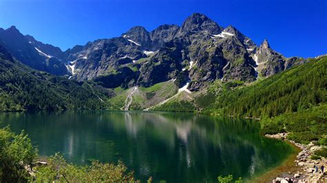 Summer hike up to Morskie Oko lake, Tatra Mountains, Poland [4448x2494 ...