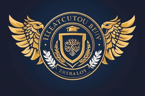 Premium Photo | School Crest Logo Template