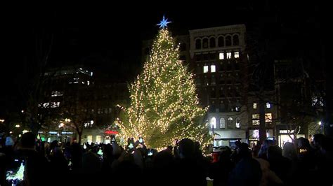 Boston hosts annual tree lighting in Copley Square