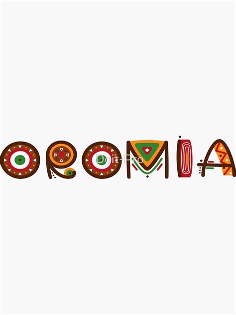 "OROMIA CULTURE TEXT" Sticker for Sale by Doit-Pro | Redbubble