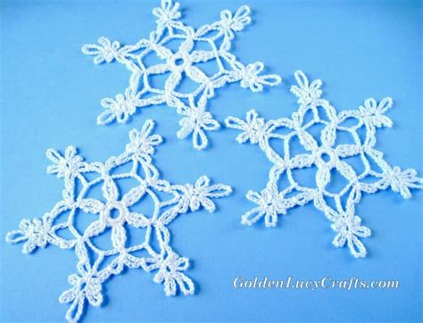 Crochet Snowflake, Free Crochet Pattern – GoldenLucyCrafts