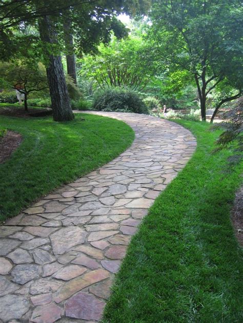 Garden Path Stone Ideas 08 | Walkway landscaping, Backyard walkway, Pathway landscaping