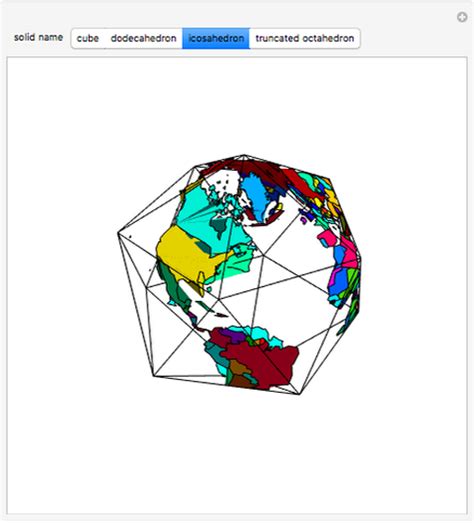 Projection of Earth on Polyhedra - Wolfram Demonstrations Project