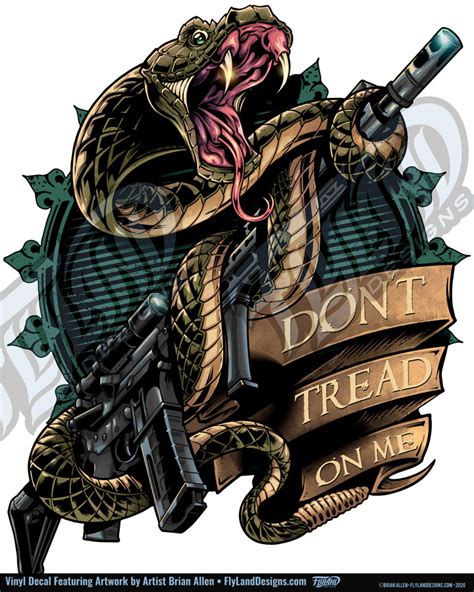 Snake and Rifle Vinyl Decal - Flyland Designs, Freelance Illustration ...