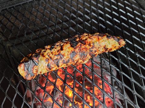 Pork tenderloin with a honey mustard glaze : r/grilling