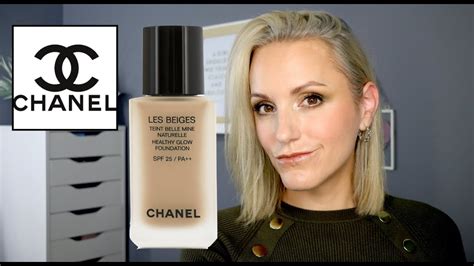 CHANEL Les Beiges Healthy Glow Foundation Review & Wear Test - Over 40 - YouTube