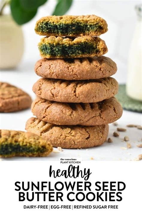 Sunflower Butter Cookies - The Conscious Plant Kitchen