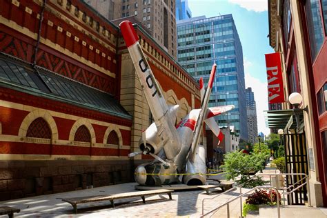 The crashing Grumman sculpture is leaving PAFA - WHYY