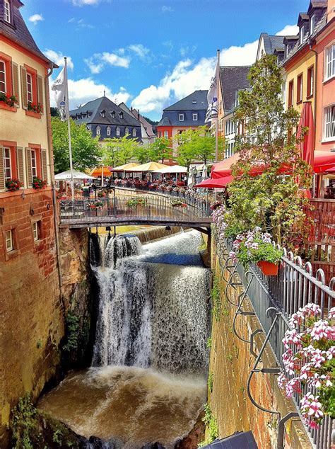 Saarburg Germany, waterfall towncentre Photography: Christiaan Spaan ...