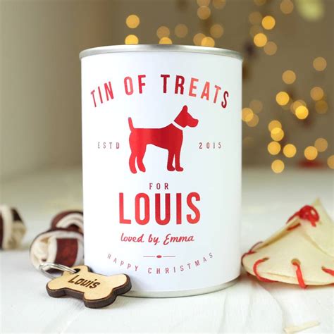 Personalised Tin Of Dog Treats By Signs For Life | notonthehighstreet.com