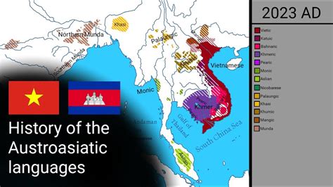 History of the Austroasiatic languages (Timeline) - YouTube