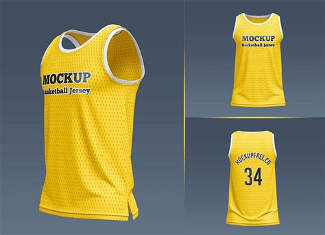 Free Basketball Jersey Mockup PSD Set - Good Mockups