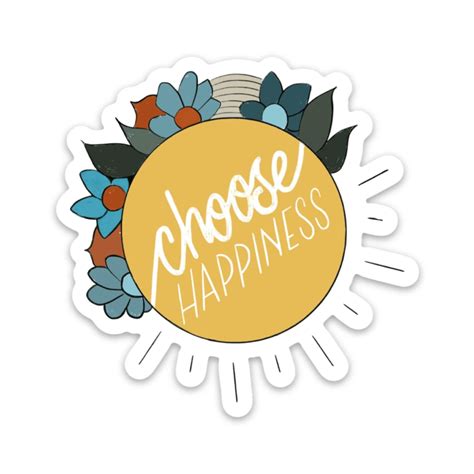 Choose Happiness Sticker Pack | 5 Stickers – Big Moods