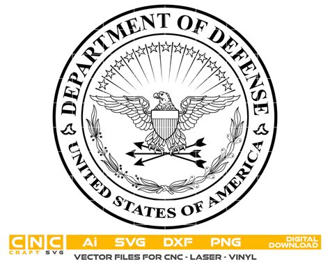 America Department of Defense Logo vector art