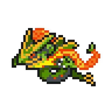 Mega Rayquaza Pixel Art