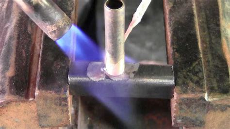 Brazing Steel to Brass with Propane Torch - YouTube