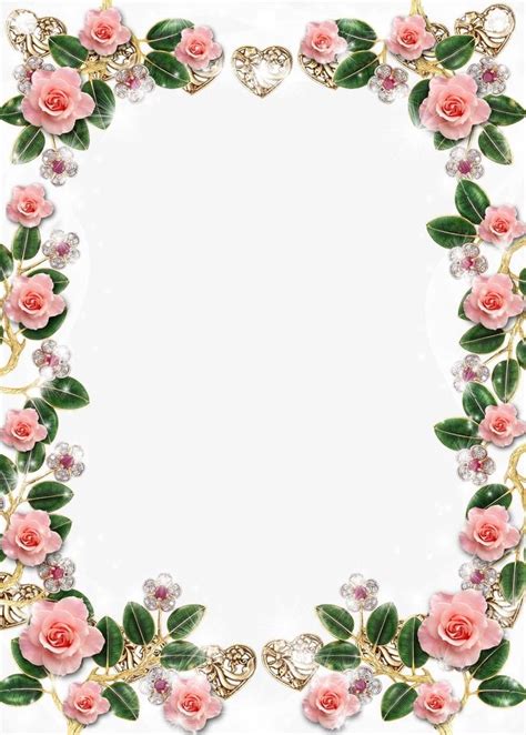 Floral Border Design | Flower Frame | Flower Border