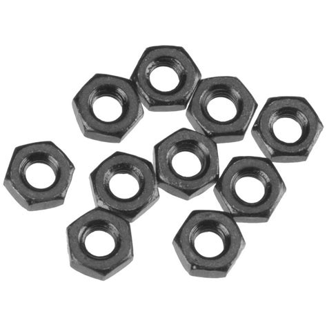 AXA1040 Thin Hex Nut M3 Black (10) (AXIC1040)