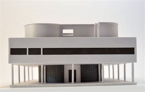 Villa Savoye model by Paperlandmarks.com