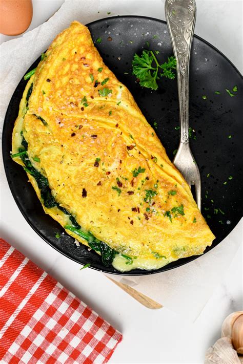 Spinach Omelette - Sweet As Honey